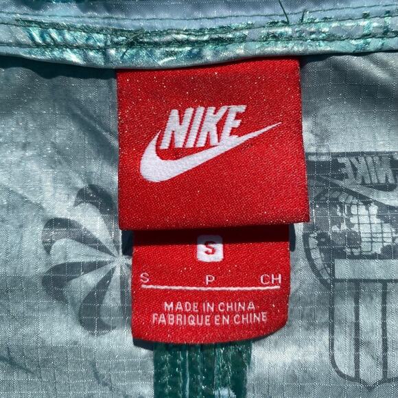 Nike Women's Sportswear Teal Aqua Metallic Half Zip Size Small 914210 Jacket - Picture 8 of 13